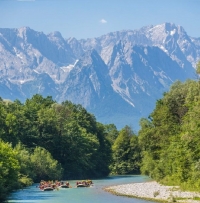 Rafting in den Alpen